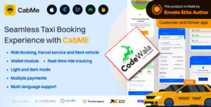 CabME - Flutter Complete Taxi app | Taxi Booking Solution